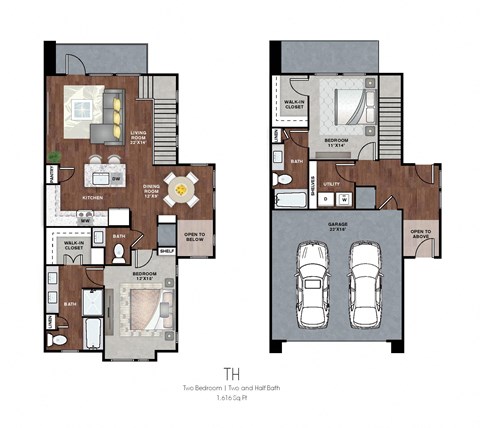 2 bedroom townhomes humble